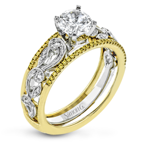 Wedding Set in 18k Gold with Diamonds