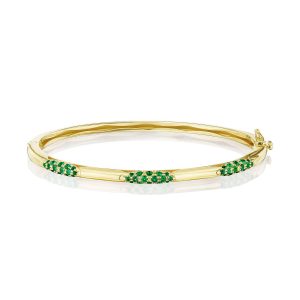 Bangle, Pulse Emerald, 3.25mm