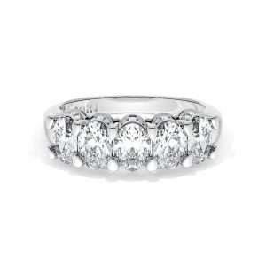 Oval Cut Diamond Eternity Band
