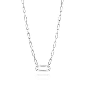 Silver Large Link Pendant