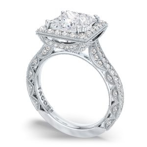 Emerald Bloom Engagement Ring