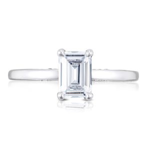 Emerald Solitaire Engagement Ring