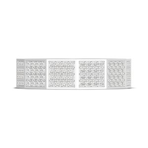 Diamond Faceted - Full Coverage Wedding Band in High Polish  - 6mm