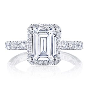 Emerald Bloom Engagement Ring