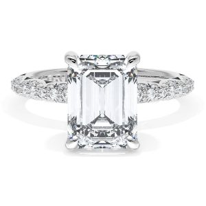Emerald Bloom Engagement Ring
