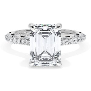 Emerald Bloom Engagement Ring