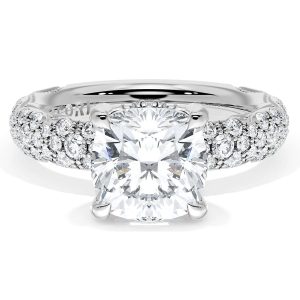 Cushion Bloom Engagement Ring