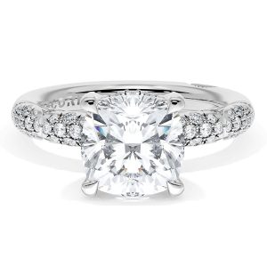 Cushion Bloom Engagement Ring