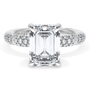 Emerald Bloom Engagement Ring