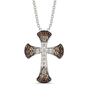 14K WHITE GOLD DIAMOND  PENDANT