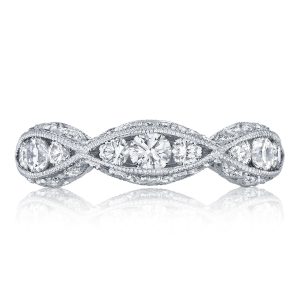 Twist with Diamond Accent Wedding Band