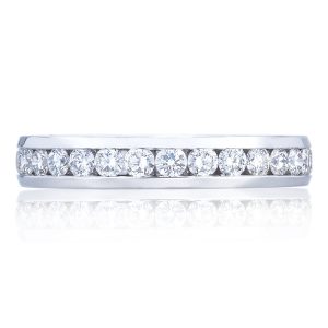 Channel Set Wedding Band