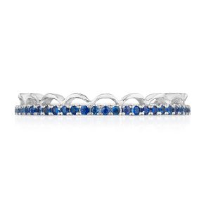 Crescent Crown Ring with Sapphire