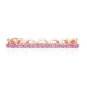 Crescent Crown Ring with Pink Sapphire