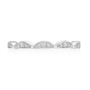 Crescent Crown Ring with Diamond