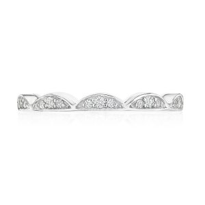 Crescent Crown Ring with Diamond