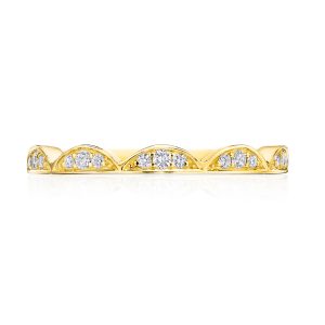 Crescent Crown Ring with Diamond