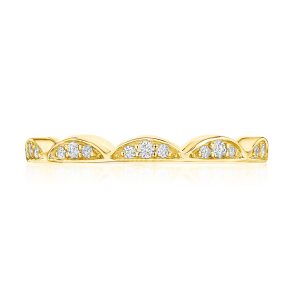 Crescent Crown Ring with Diamond