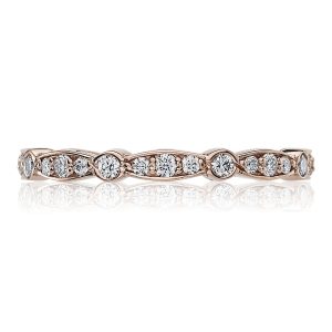 Marquise and Round Design Wedding Band