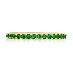 String of Emeralds Ring