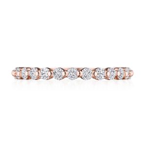 Round Diamond Wedding Band, 2mm
