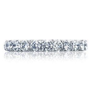 French Pavé Diamond Wedding Band