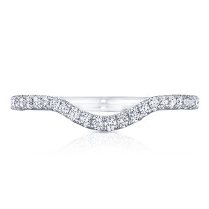 Curve with French Pavé Diamonds Wedding Band