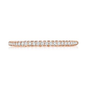 French Pavé Diamond Wedding Band - 1.5mm