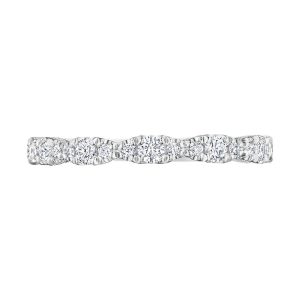 Marquise Shape Design Detail Wedding Band