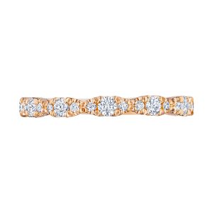 Marquise Shape Design Detail Wedding Band