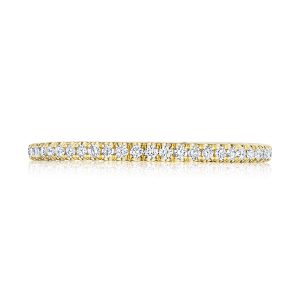 French Pavé Diamond Wedding Band - 1.5mm