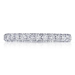 French Pavé Diamond Wedding Band - 2.5mm