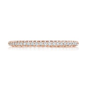 French Pavé Diamond Wedding Band - 1.5mm