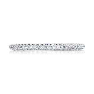 French Pavé Diamond Wedding Band - 1.5mm