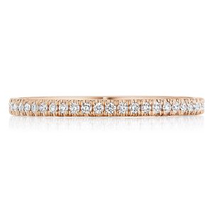 French Pavé Diamond Wedding Band