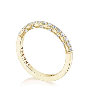 French Pavé Diamond Wedding Band