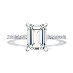 Emerald Solitaire Engagement Ring