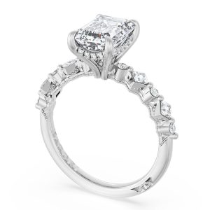 Emerald Solitaire Engagement Ring