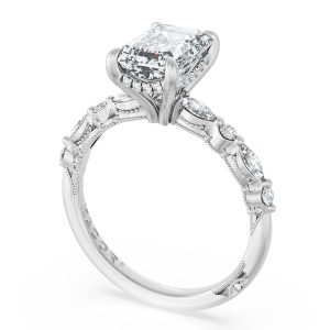 Emerald Solitaire Engagement Ring