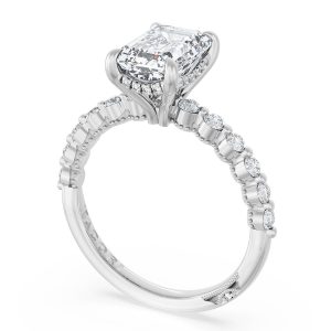 Emerald Solitaire Engagement Ring