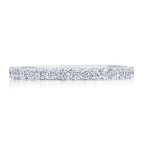 French Pavé Diamond Wedding Band