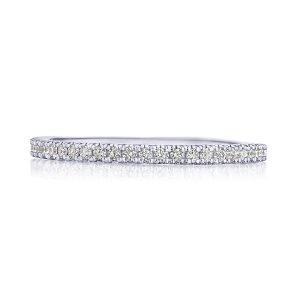 French Pavé Diamond Wedding Band - 1.5mm