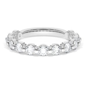 Round Diamond Wedding Band, 3.40mm