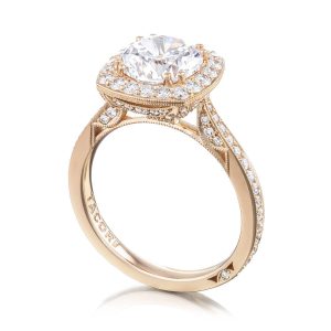 Round Bloom Engagement Ring