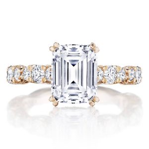 Emerald Solitaire Engagement Ring
