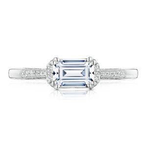 Emerald Solitaire Engagement Ring