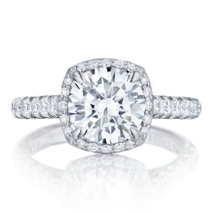 Round Bloom Engagement Ring