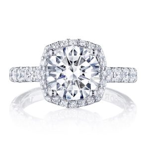 Round Bloom Engagement Ring