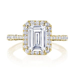 Emerald Bloom Engagement Ring