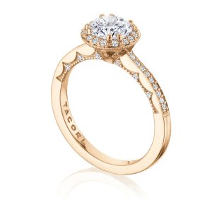 Round Bloom Engagement Ring